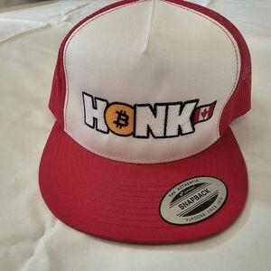 HONK Meme Bitcoin Yupoong Retro Trucker Hat NWT
